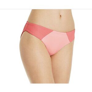 Peixoto Women's Issa Hipster Ribbed Swim Bikini Swim Bottom Size L Flamingo Pink
